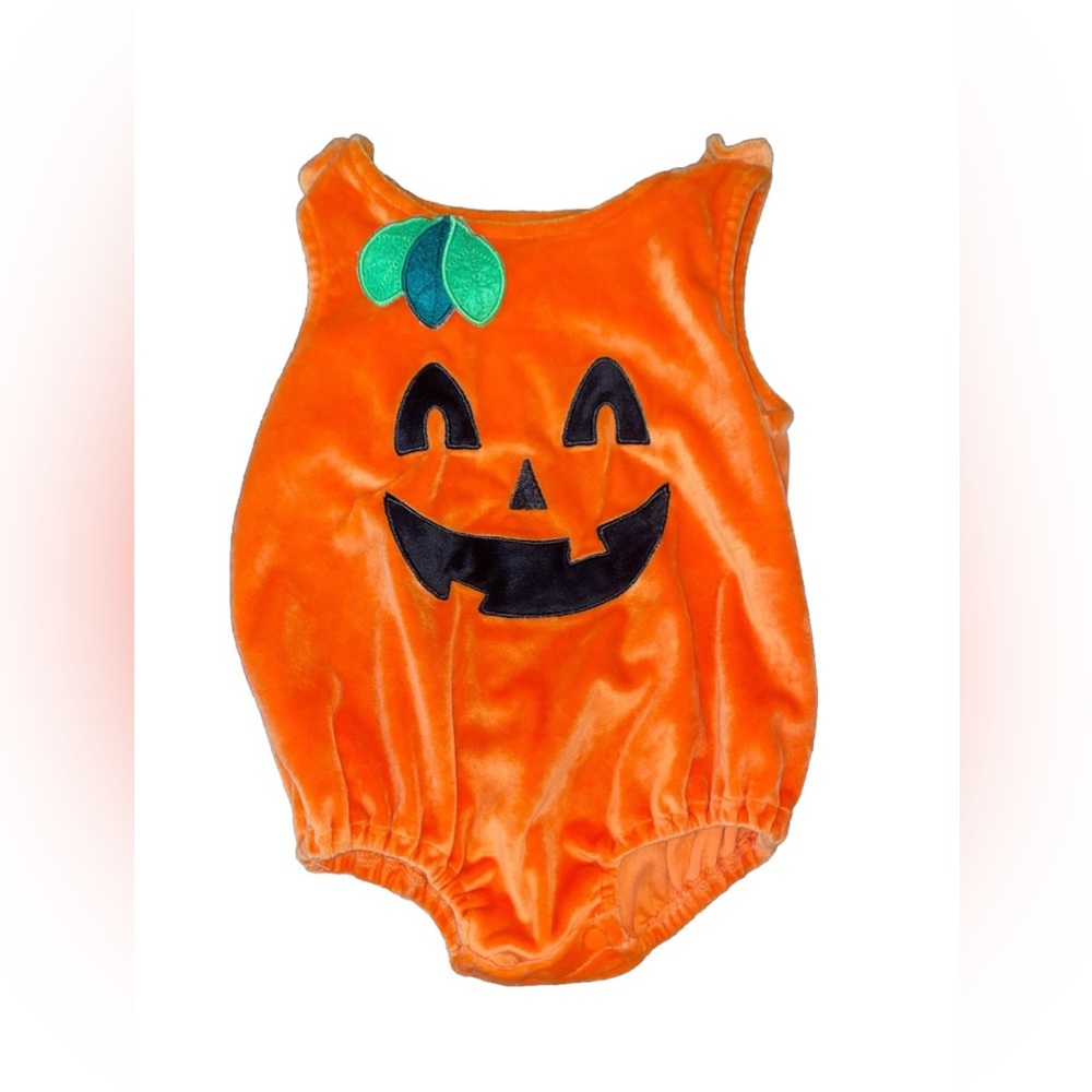 12M Unisex Baby Pumpkin Romper Costume
